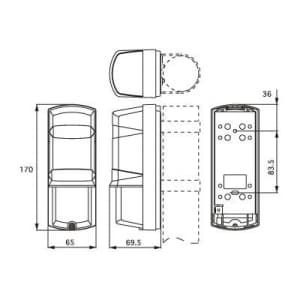 OPTEX 屋外用アクティブセンサー 短距離・汎用型 40m線警戒 屋外用アクティブセンサー 短距離・汎用型 40m線警戒 AX-40TN(J) 画像3