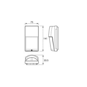 OPTEX 屋外用パッシブセンサー 壁面取付・汎用型 12m立体警戒 屋外用パッシブセンサー 壁面取付・汎用型 12m立体警戒 LX-402J 画像3