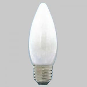 シャンデリアランプ C32 110V15W 全光束:80lm 口金:E17 ホワイト C32E17110V-15W(S)