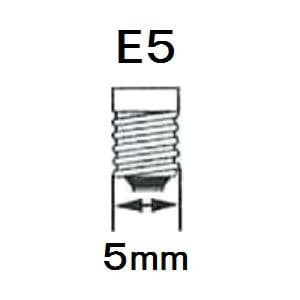 アサヒ パイロットランプ T5 6.3V0.15A 口金:E5 クリヤー パイロットランプ T5 6.3V0.15A 口金:E5 クリヤー T5E56.3V-0.15A 画像3