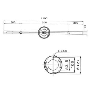 SD-1102L6A-K (NEC)｜簡易取付形ライティングレール｜住宅用照明器具