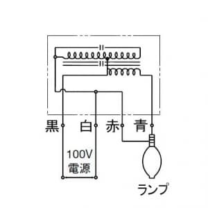 岩崎電気 【生産完了品】アイ 水銀ランプ用安定器 100W用 一般形高力率 周波数:60Hz アイ 水銀ランプ用安定器 100W用 一般形高力率 周波数:60Hz H1TC1B351 画像2