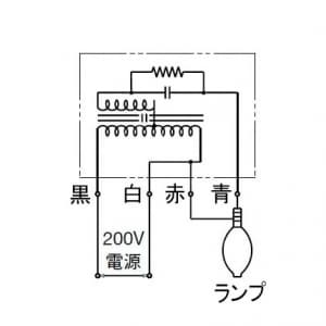 岩崎電気 【生産完了品】アイ 水銀ランプ用安定器 700W用 定電力型1灯用 周波数:50Hz アイ 水銀ランプ用安定器 700W用 定電力型1灯用 周波数:50Hz H7RC2A61 画像2