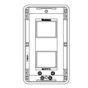 明工社 MLエレガントプレート 2コ用 MLエレガントプレート 2コ用 MLE1012 画像2