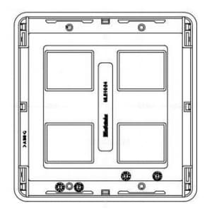 明工社 MLエレガントプレート 4コ用 MLエレガントプレート 4コ用 MLE1024 画像2