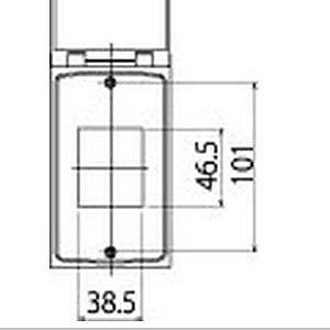 明工社 ML防滴プレート 角形コンセント用 ML1681-L