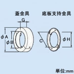 因幡電工 耐火ユニットC 壁両側施工用 冷凍・排水用 適合ボイド管呼び径50mm 《ファイヤープロシリーズ》 耐火ユニットC 壁両側施工用 冷凍・排水用 適合ボイド管呼び径50mm 《ファイヤープロシリーズ》 IRU-50CK 画像2