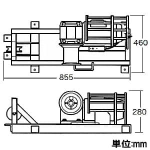 ジェフコム ケーブルプーラー スタンダードタイプ 最大瞬時引張力:9.8kN(1000kgf) ケーブルプーラー スタンダードタイプ 最大瞬時引張力:9.8kN(1000kgf) DP-015BX-F 画像2