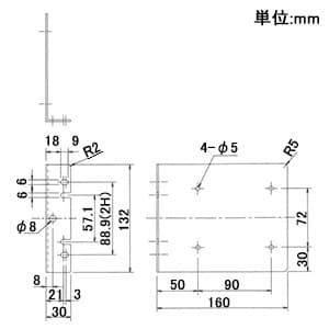 パナソニック ラック取付金具 TD9100Nシリーズ・TD9320N・TD9330N用 左右用2枚入 ラック取付金具 TD9100Nシリーズ・TD9320N・TD9330N用 左右用2枚入 TD91003727N 画像2