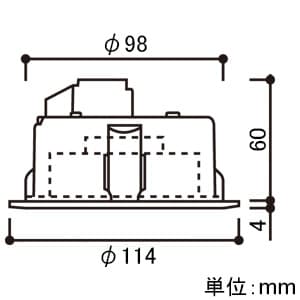 OD361203ND (オーデリック)｜ベースダウンライト φ100｜業務用照明器具