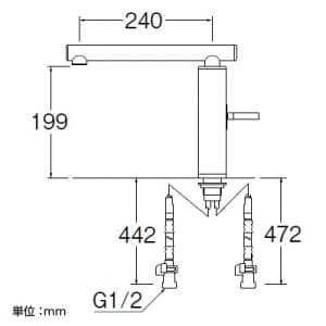 SANEI シングルワンホール混合栓 節水水栓 キッチン用 泡沫吐水 陶器製 色:白磁 TOH シングルワンホール混合栓 節水水栓 キッチン用 泡沫吐水 陶器製 色:白磁 TOH K87310JV-JW 画像3