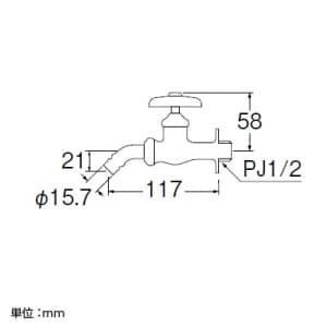 JY123K-13 (三栄水栓製作所)｜単水栓｜管材｜電材堂【公式】