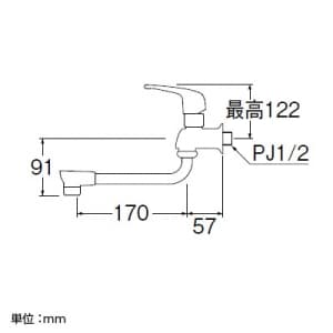 JA1071-13 (三栄水栓製作所)｜単水栓｜管材｜電材堂【公式】