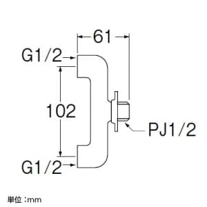 SANEI 二又ソケット 分岐用品 呼び:13 二又ソケット 分岐用品 呼び:13 JB13A-13 画像2