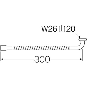 SANEI ベンリー自在パイプ パイプ部ラセン状 泡沫吐水 長さ:300mm パイプ外径:16mm ベンリー自在パイプ パイプ部ラセン状 泡沫吐水 長さ:300mm パイプ外径:16mm PA18A-76X3-16 画像4