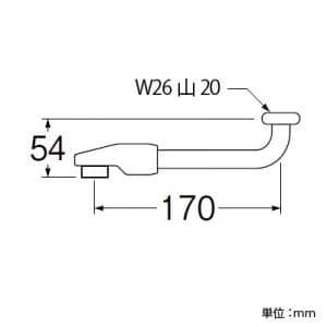 SANEI 断熱回転パイプ 長さ:170mm パイプ外径:16mm 断熱回転パイプ 長さ:170mm パイプ外径:16mm PA13D-60X-16 画像2