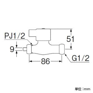 SANEI 浄水器接続用バルブ キッチン用 内径8mmホース用 浄水器接続用バルブ キッチン用 内径8mmホース用 PV271S-13 画像2