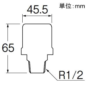 SANEI 水撃低減器 配管途中のめねじのチーズに取付 ネジサイズR1/2 水撃低減器 配管途中のめねじのチーズに取付 ネジサイズR1/2 U7311-2-13 画像2