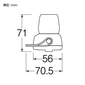 SANEI クリーンウォーター キッチン用 切替シャワー 取付(16口径丸型パイプ、M22×1.25外ネジ泡沫パイプ) スチロール樹脂製 クリーンウォーター キッチン用 切替シャワー 取付(16口径丸型パイプ、M22×1.25外ネジ泡沫パイプ) スチロール樹脂製 PM7240 画像3