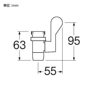 SANEI 節水コック キッチン用 レバー切替 取付(13〜22mm口径丸型吐水) 黄銅、ABS樹脂製 節水コック キッチン用 レバー切替 取付(13〜22mm口径丸型吐水) 黄銅、ABS樹脂製 PM27 画像3