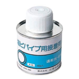 SANEI 塩ビパイプ接着剤 容量100g ハケ付 塩ビパイプ接着剤 容量100g ハケ付 R95