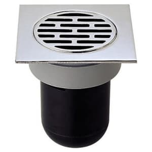 三栄水栓製作所 角型ワントラップ 排水用品 VP・VUパイプ兼用 幅:100mm H511-75X100