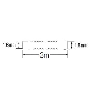 SANEI ドレンホース 空調部品 延長用 接続部外径16・18mm用 ドレンホース 空調部品 延長用 接続部外径16・18mm用 PH992-1-3 画像3