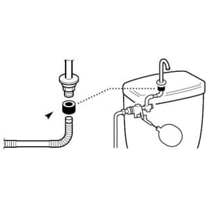 SANEI ロータンク連結パッキン トイレ用 TOTO社製ロータンクボールタップと手洗ノズルの接続用 ロータンク連結パッキン トイレ用 TOTO社製ロータンクボールタップと手洗ノズルの接続用 PP43-47 画像2
