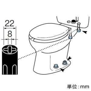 SANEI 洋便器取付レンチセット トイレ用 工具 ラチェット機構付 ボルトナット対辺10・13mm用 洋便器取付レンチセット トイレ用 工具 ラチェット機構付 ボルトナット対辺10・13mm用 PR389S 画像2