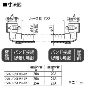 因幡電工 継手付き断熱ドレンホース 《ドレンあげゾウ》 ERエルボタイプ ホース長:700mm 適合VP管:A-20A/B-20A 継手付き断熱ドレンホース 《ドレンあげゾウ》 ERエルボタイプ ホース長:700mm 適合VP管:A-20A/B-20A DSH-UP20E20R-07 画像2