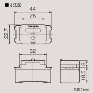 東芝 埋込モジュラーコンセント 6極4心 ニューホワイト 《WIDE i/E’s配線器具》 埋込モジュラーコンセント 6極4心 ニューホワイト 《WIDE i/E’s配線器具》 NDG8004(WW) 画像2