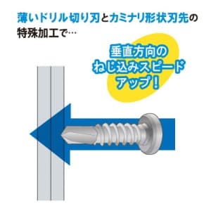 ノグチ 【生産完了品】ステンレスドリルビス ナベ 4.0×25 SUS410製 500本入 《匠力》  SDP25 画像5