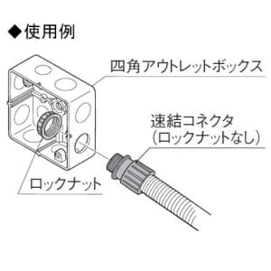 パナソニック ロックナット PF管用 呼び28 ブルー ロックナット PF管用 呼び28 ブルー DMP528LL010 画像3