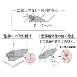 パナソニック エンドカバー CD管用 呼び36 エンドカバー CD管用 呼び36 DM036B-R 画像3