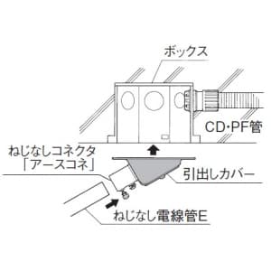 パナソニック 【生産完了品】【ケース販売特価 10個セット】引出しカバー CD管・PF管共用 【ケース販売特価 10個セット】引出しカバー CD管・PF管共用 DM72B_set 画像3