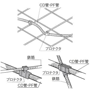 パナソニック 【ケース販売特価 25個セット】プロテクタ CD管・PF管共用 呼び28 【ケース販売特価 25個セット】プロテクタ CD管・PF管共用 呼び28 DM6728_set 画像3