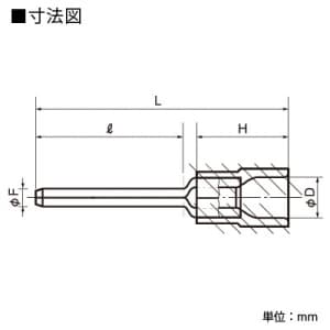 ニチフ 【生産完了品】銅線用 絶縁被覆付圧着端子 (TMEV TC形)棒形 100個入 青色  TMEVTC2-20-BLU 画像2