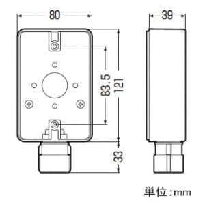 未来工業 高耐候性露出スイッチボックス 防水コンセント用 コネクタ付 ベージュ 高耐候性露出スイッチボックス 防水コンセント用 コネクタ付 ベージュ PVR16-BC1GJ 画像4