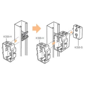 未来工業 軽量間仕切ボックス 浅形 軽量間仕切ボックス 浅形 KSB-S 画像2