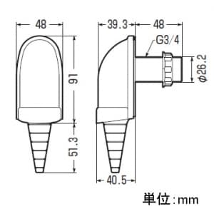 未来工業 【お買い得品 10個セット】引込みカバー 小型タイプ ラバーブッシング・パイプ付 チョコレート 【お買い得品 10個セット】引込みカバー 小型タイプ ラバーブッシング・パイプ付 チョコレート WKS-P22VT_10set 画像3