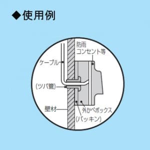 未来工業 外かべボックス ケーブル配線用防雨型露出スイッチボックス 外かべボックス ケーブル配線用防雨型露出スイッチボックス SBR-BJ 画像2