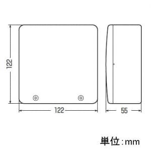 未来工業 【お買い得品 20個セット】PVKボックス Fタイプ 大形四角浅型 ノックなし ミルキーホワイト 【お買い得品 20個セット】PVKボックス Fタイプ 大形四角浅型 ノックなし ミルキーホワイト PVK-ALFOM_20set 画像2