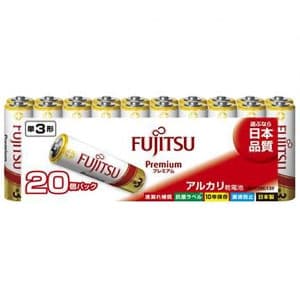 富士通 【生産完了品】アルカリ乾電池 プレミアムタイプ 単3形 20個パック 多包装パック LR6FP(20S)