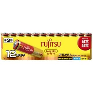 富士通 【生産完了品】アルカリ乾電池 ロングライフタイプ 単3形 12個パック 多包装パック LR6FL(12S)