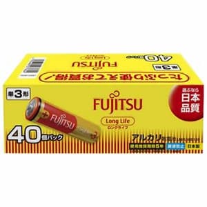 富士通 【生産完了品】アルカリ乾電池 ロングライフタイプ 単3形 40個パック お買得パック LR6FL(40S)