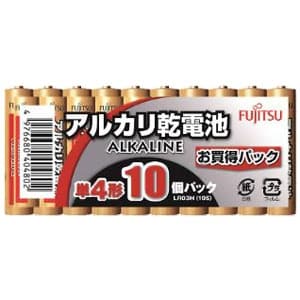 富士通 アルカリ乾電池 単4形 10個パック お買得パック LR03H(10S)