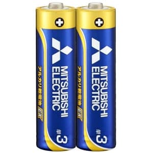 三菱 【在庫限り】アルカリ乾電池 長持ちハイパワー EXシリーズ 単3形 2本パック LR6EXD/2S