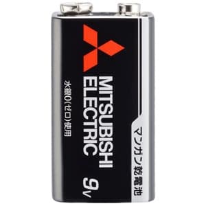三菱 マンガン乾電池 黒 9V形 1本パック 6F22UD/1S