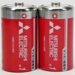 マンガン乾電池 赤 単1形 2本パック R20PD/2S