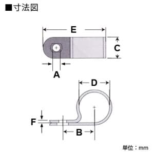 電材堂 【生産完了品】ビス止めケーブルクランプ ホワイト 固定時の内径7.9mm 100個入  UC-1.5D 画像2